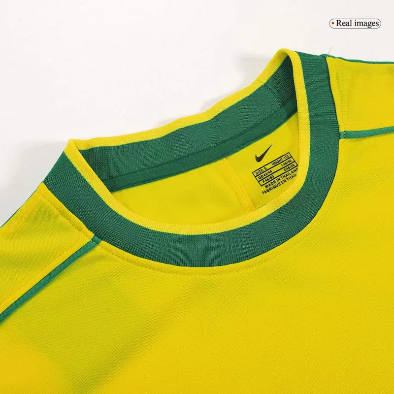 RIVALDO #10 Brazil Retro Jersey Home Soccer Shirt 1998 -World Cup