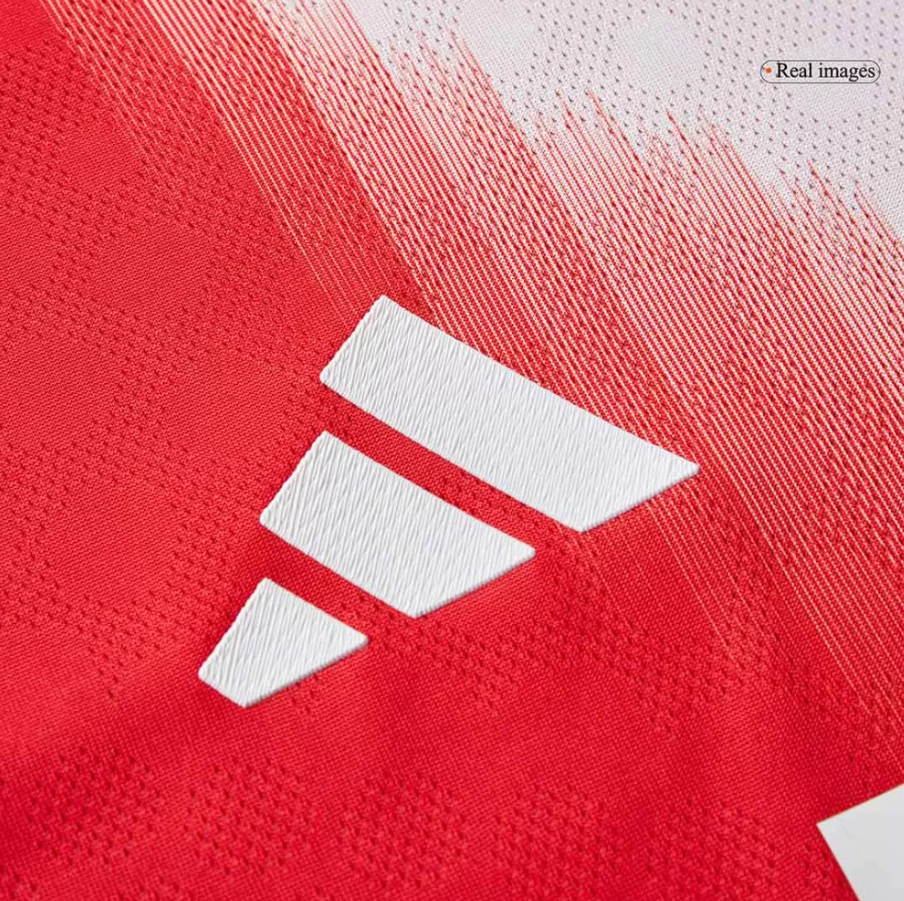 BAYERN MUNICH OLISE #17 HOME SOCCER JERSEY AUTHENTIC 2025/26