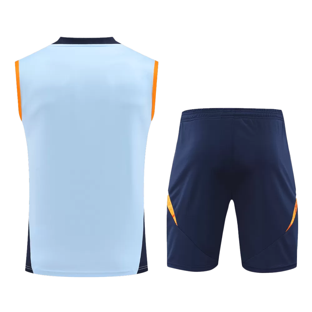 REAL MADRID PRE-MATCH JERSEY VEST KIT(JERSEY+SHORTS)