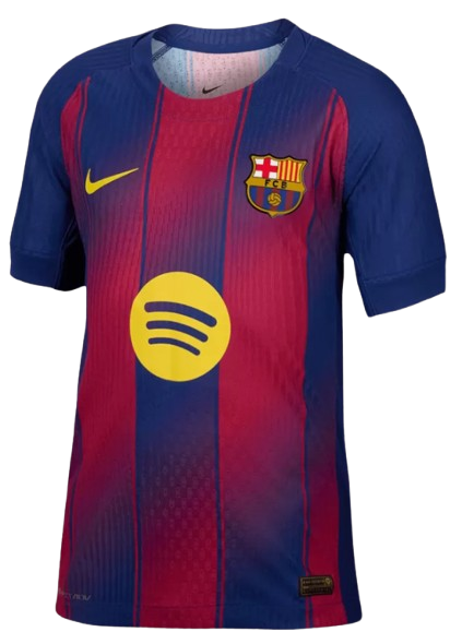 BARCELONA HOME SOCCER JERSEY AUTHENTIC 2025/26