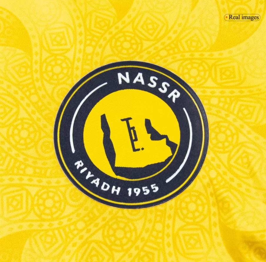 AL NASSR HOME SOCCER JERSEY REPLICA 2025/26 - RONALDO #7