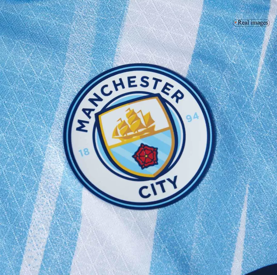 MEN'S AUTHENTIC RODRIGO #16 MANCHESTER CITY HOME SOCCER JERSEY SHIRT 2025/26 - PLAYER VERSION