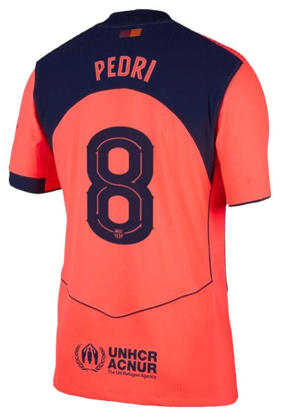 BARCELONA PEDRI #8 THIRD AWAY SOCCER JERSEY AUTHENTIC 2025/26 UCL