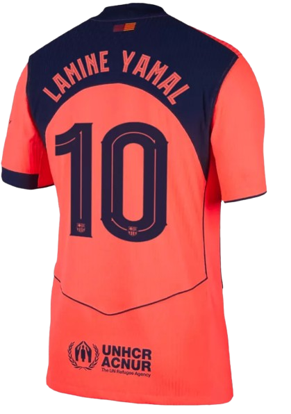 BARCELONA LAMINE YAMAL #10 THIRD AWAY SOCCER JERSEY AUTHENTIC 2025/26 UCL