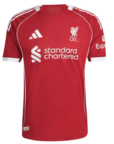 LIVERPOOL VIRGIL #4 HOME SOCCER JERSEY AUTHENTIC 2025/26