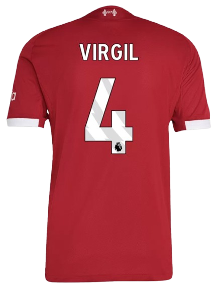 LIVERPOOL VIRGIL #4 HOME SOCCER JERSEY AUTHENTIC 2025/26