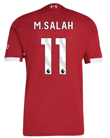 LIVERPOOL M.SALAH #11 HOME SOCCER JERSEY AUTHENTIC 2025/26