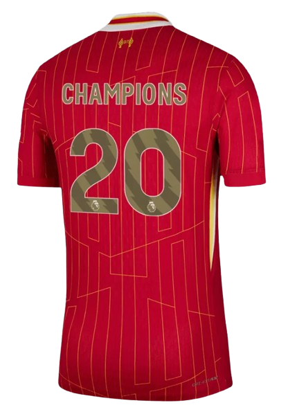 MEN'S AUTHENTIC CHAMPIONS #20 LIVERPOOL HOME SOCCER JERSEY SHIRT