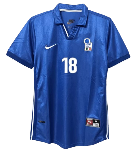 RETRO 1998 WORLD CUP BAGGIO R. #18 ITALY HOME SOCCER JERSEY