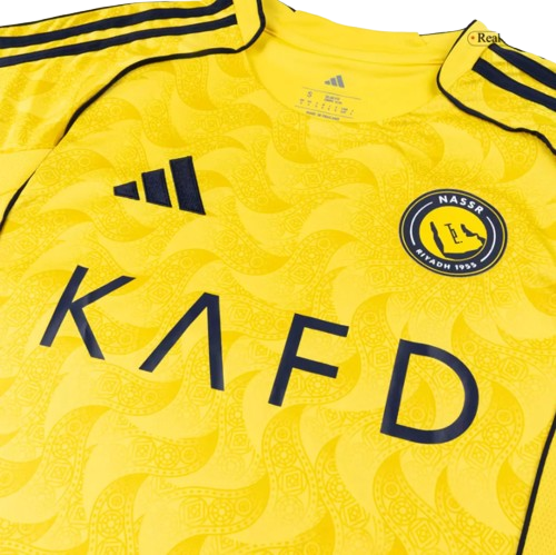 AL NASSR HOME SOCCER JERSEY REPLICA 2025/26 - RONALDO #7