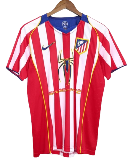 RETRO 2004/05 ATLETICO MADRID HOME SOCCER JERSEY