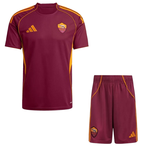 ROMA HOME SOCCER FAN JERSEY KIT 2025/26