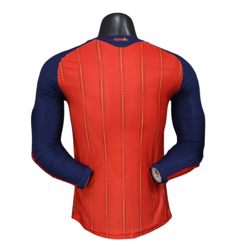 Spain Home Long Sleeves Jersey Player Version World Cup 2026